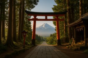 富士山0合目 浅間神社の参道