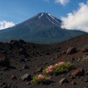 富士山五合目の火山地形