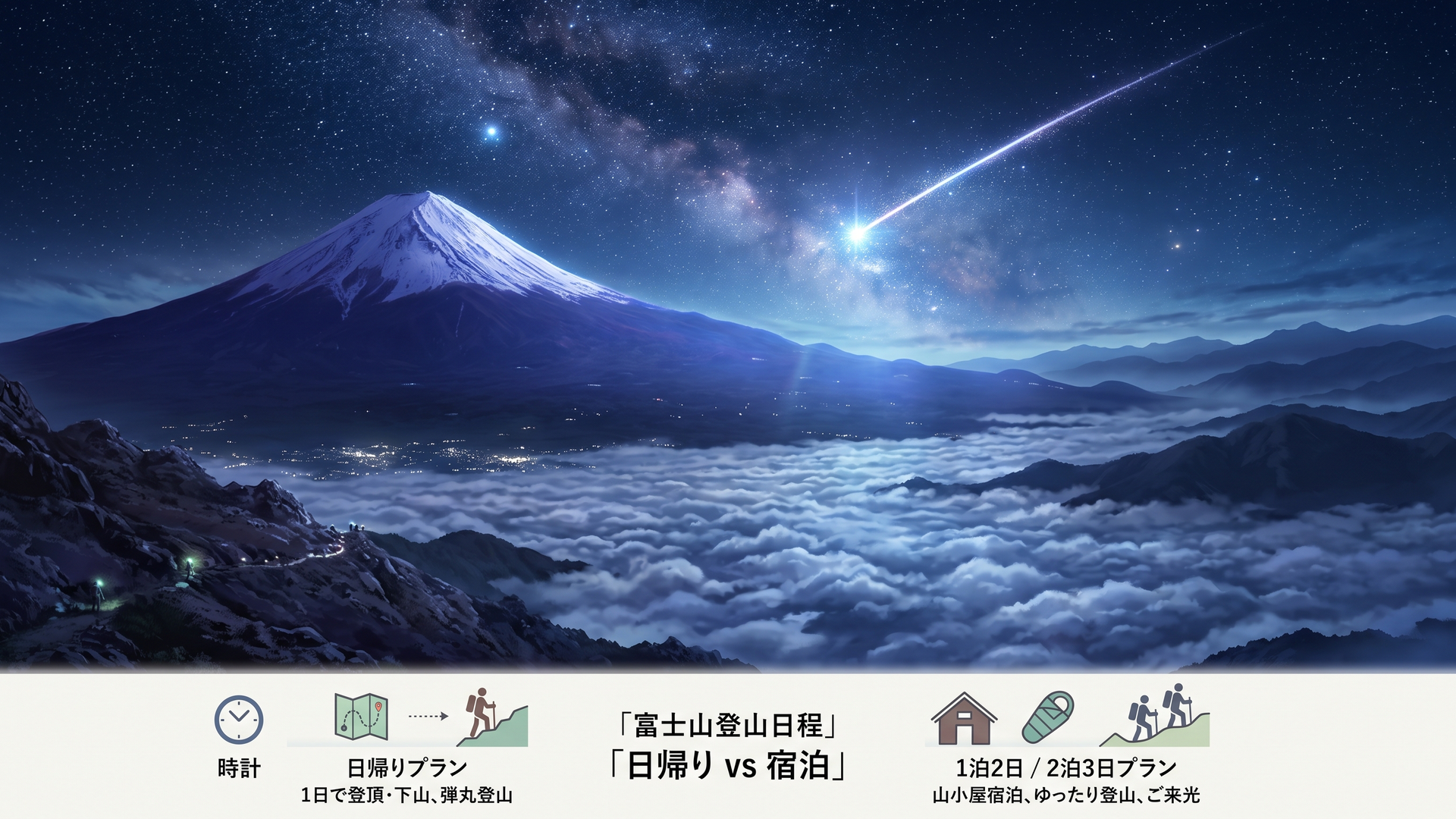 富士山登山の日程は何日必要?日帰り・2泊3日プランを比較 の内容に合う挿絵(追加2枚目)